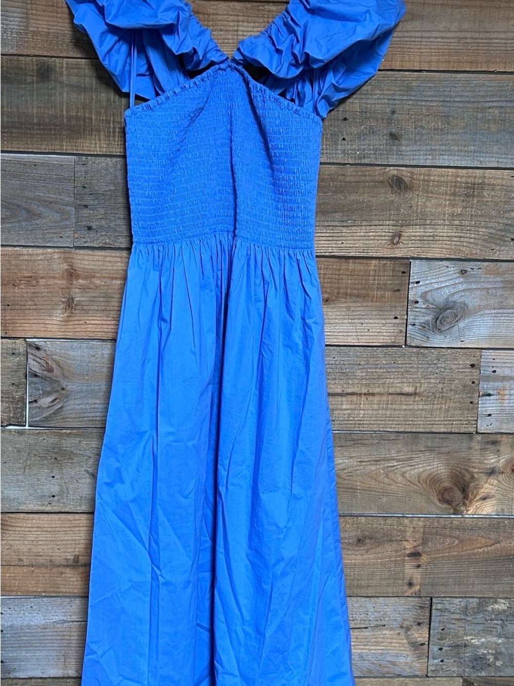 Rebecca Taylor Bluebell Yara Poplin Midi Dress size Large - Picture 3 of 6